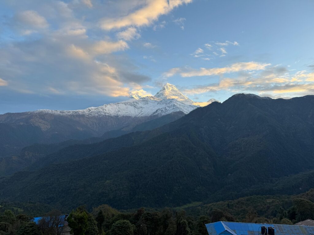 View during Annapurna circuit trek