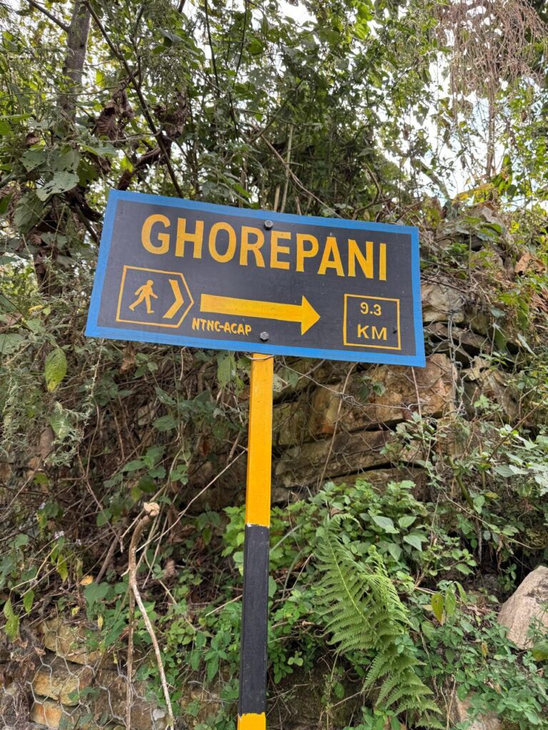 Ghorepani way there