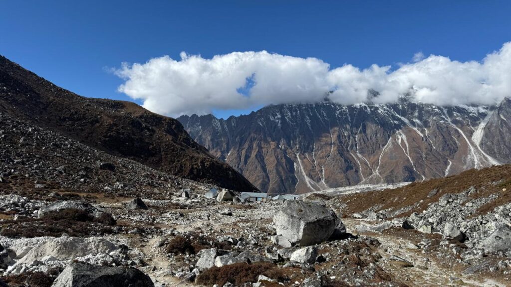 Rocky landscape on Manaslu