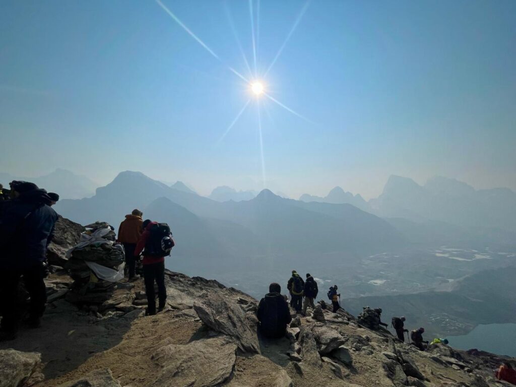 Sunrise view from Gokyo Ri