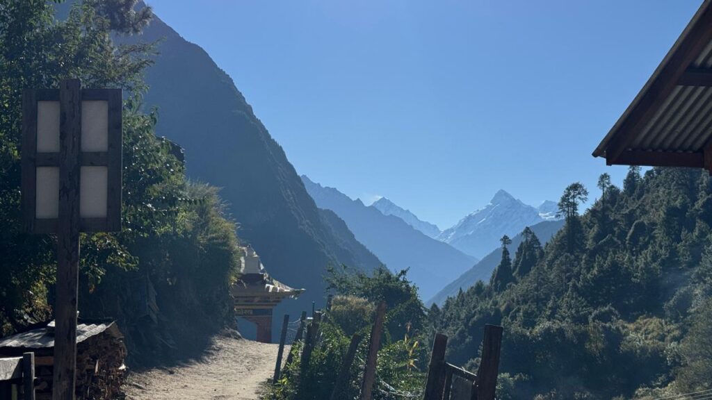 View from Lho village