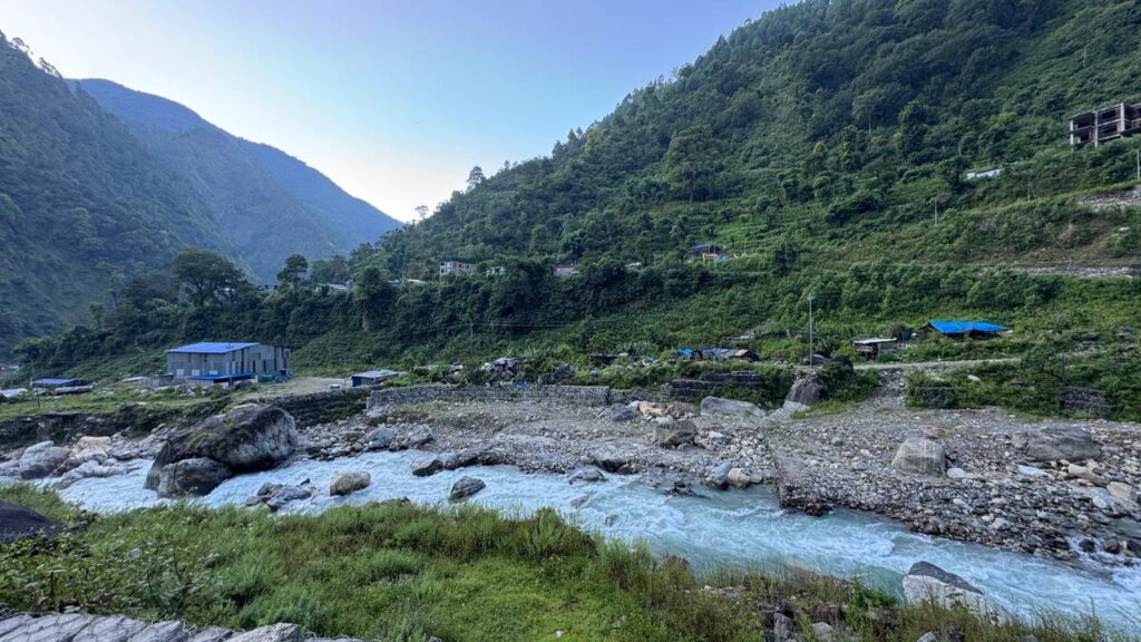 Fresh river on lower region