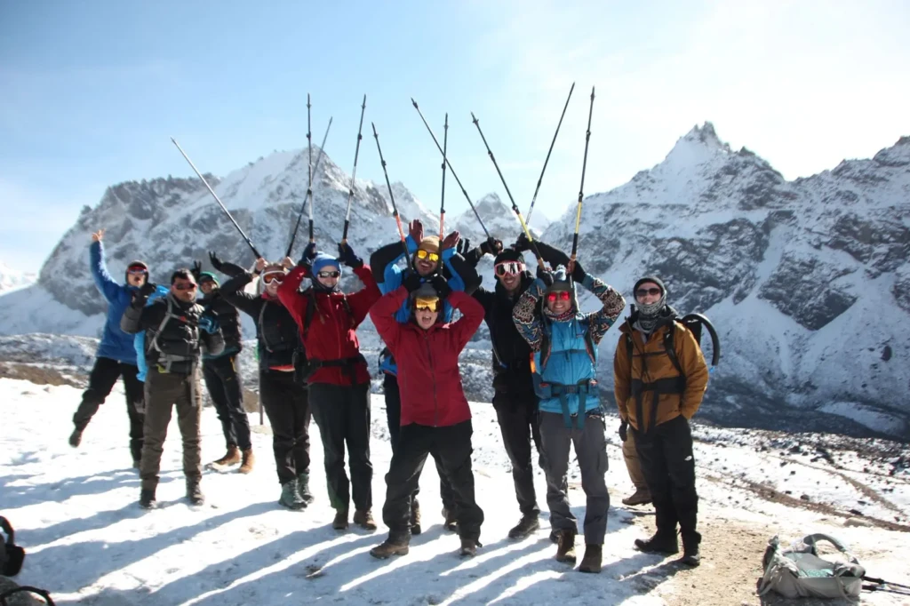 Our group enjoying during trekking